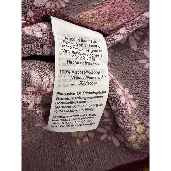 MADEWELL Viscose Floral Wrap Top Butterfly Sanctuary Women's Size 2 MSRP $88 - Picture 7 of 11